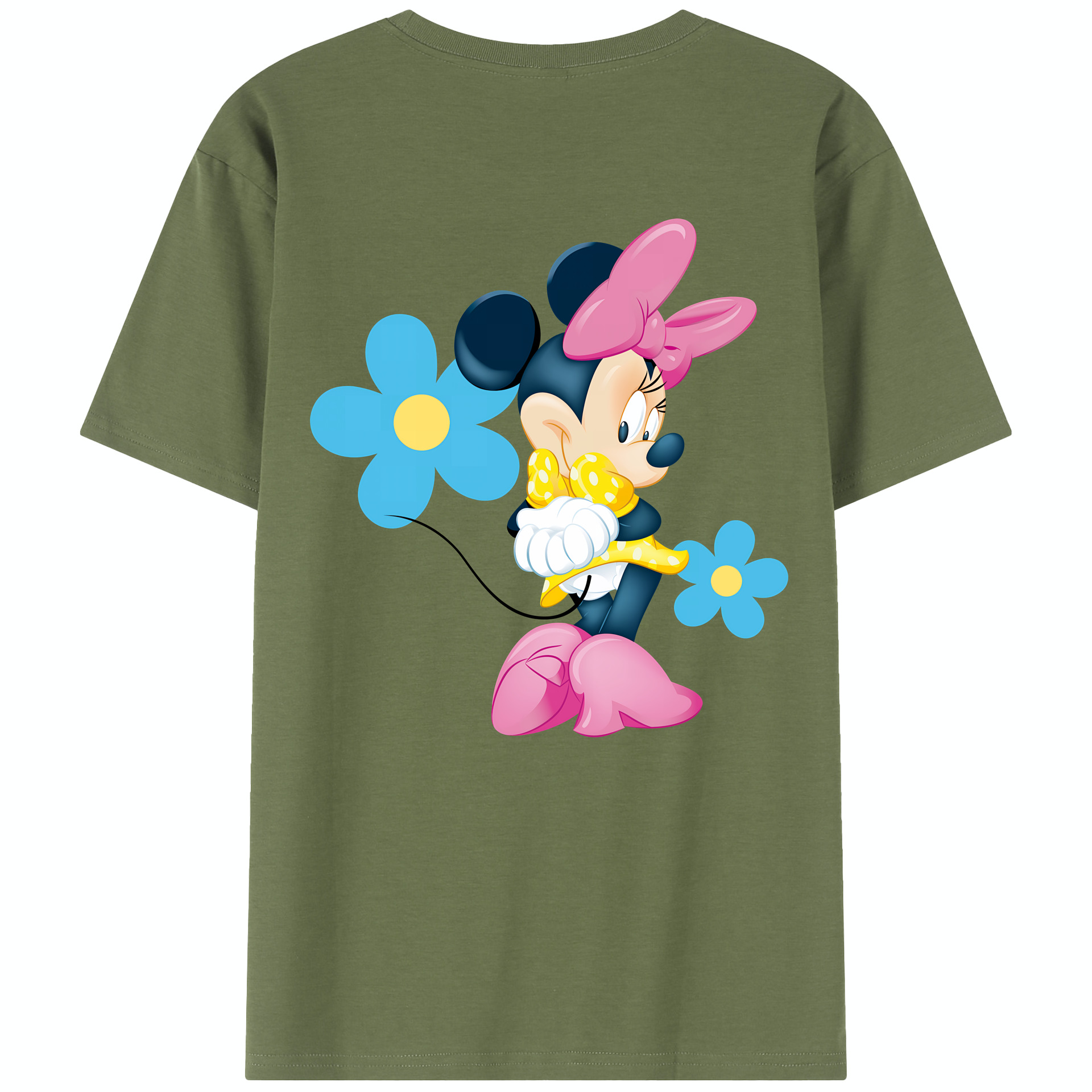 （画像用） ミッキーマウス Mickey Mouse 綿100％半袖Tシャツ（背面プリント）